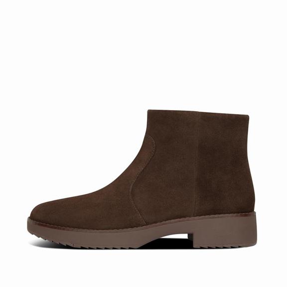 Fitflop Maria Suede Ankle Boots Chocolate Womens - South Africa (GFAE54218)